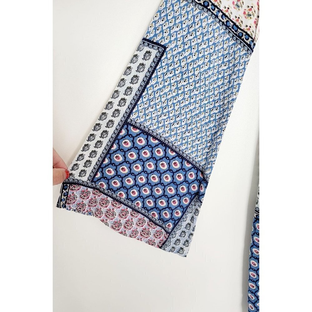 Listicle Patchwork Boho Lightweight Tassel 3/4 Wi… - image 4